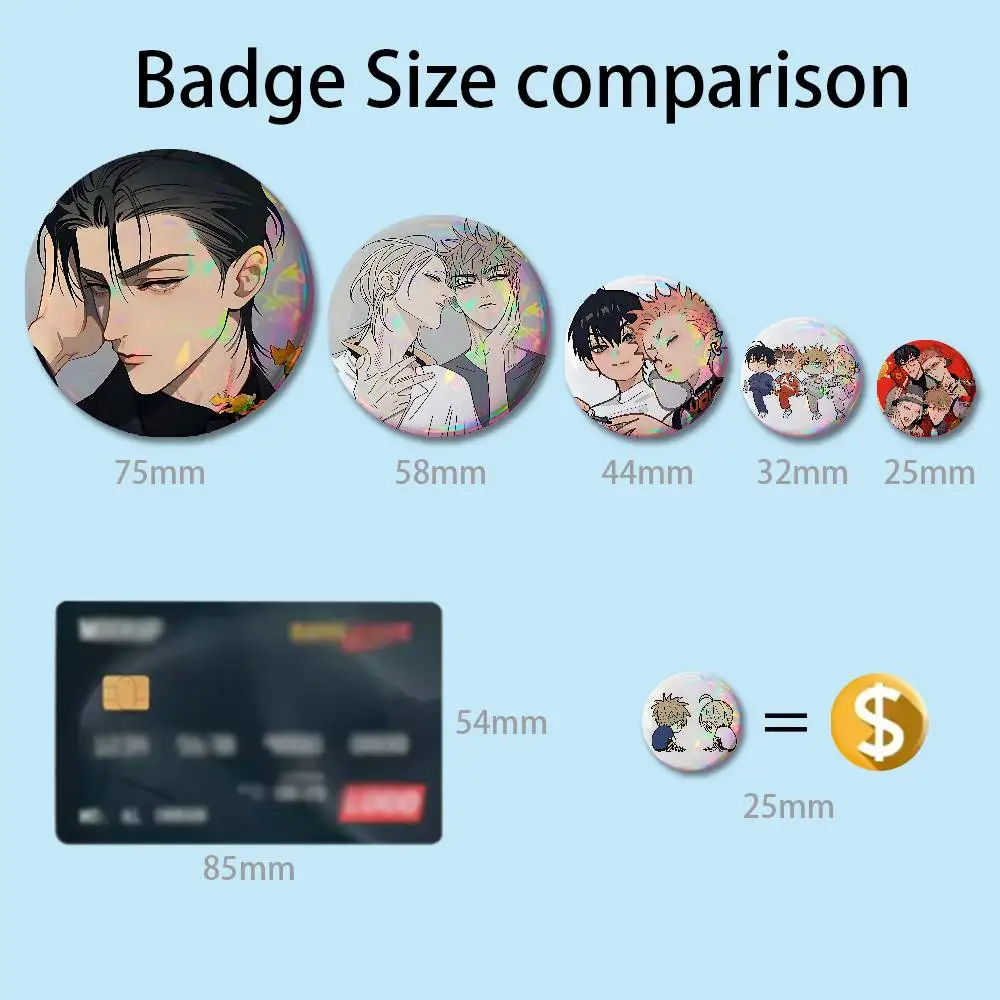 19 Days Old Xian Hetian Jia Custom Badges 75mm 44mm 25mm Brooch Backpack Hat Enamel Pins Accessories Toys Gifts