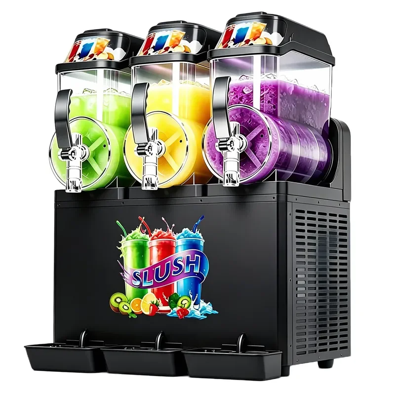for Hengzhi Commercial Slush Machine Ice Drink Maker Ice Cream Machine Suitable for Bubble Tea Shops Cafes Restaurants
