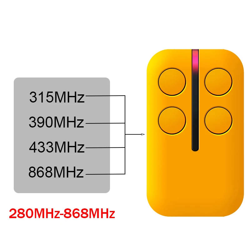 Imagem -02 - Abridor de Porta de Garagem Elétrica Controle Remoto Portão Jcm Go2 Go4 Go-evo2 Go-evo4 Go-pro2 Go-pro2 Go-pro4 Muv4 Mupro2 Mupro4 868mhz