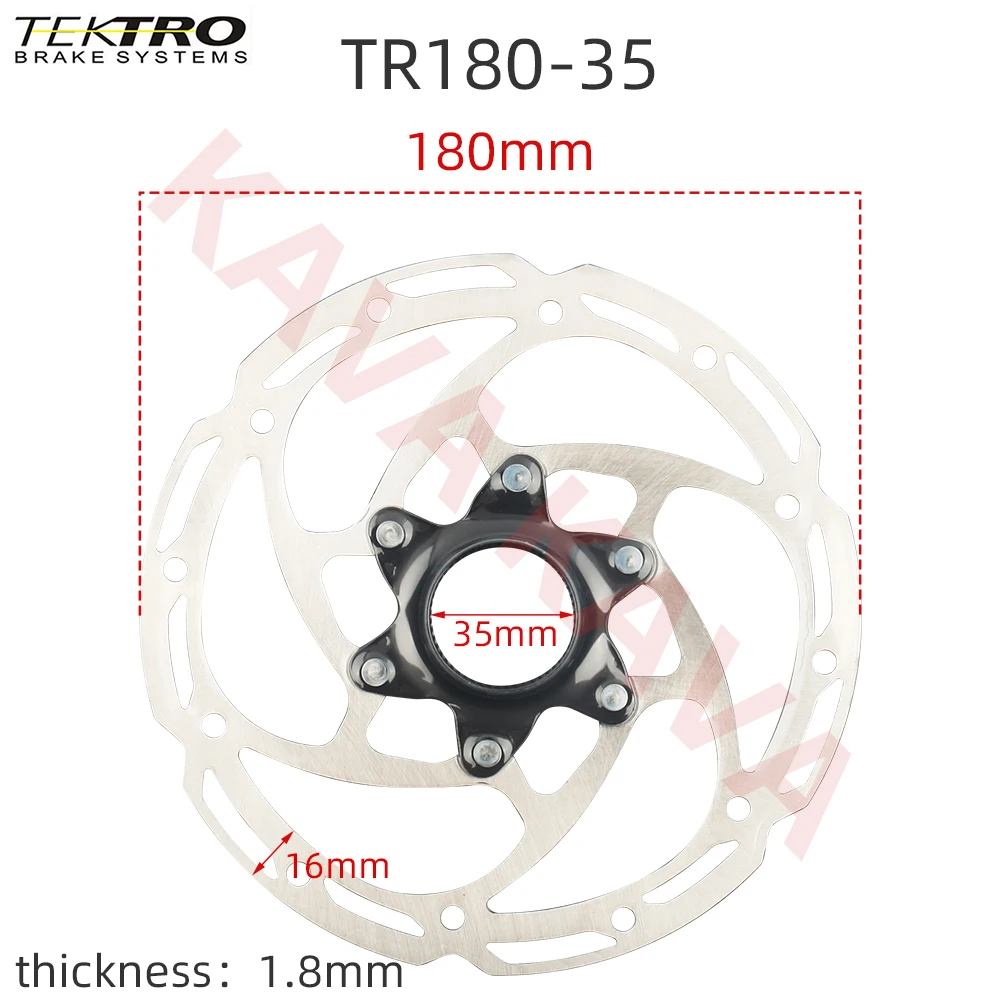 Tektro Center Lock Rotor Mountain Bike Centerlock Discs TR160-35 Road Bike Disc 140 160 180 203mm Bicycle Record MTB Parts