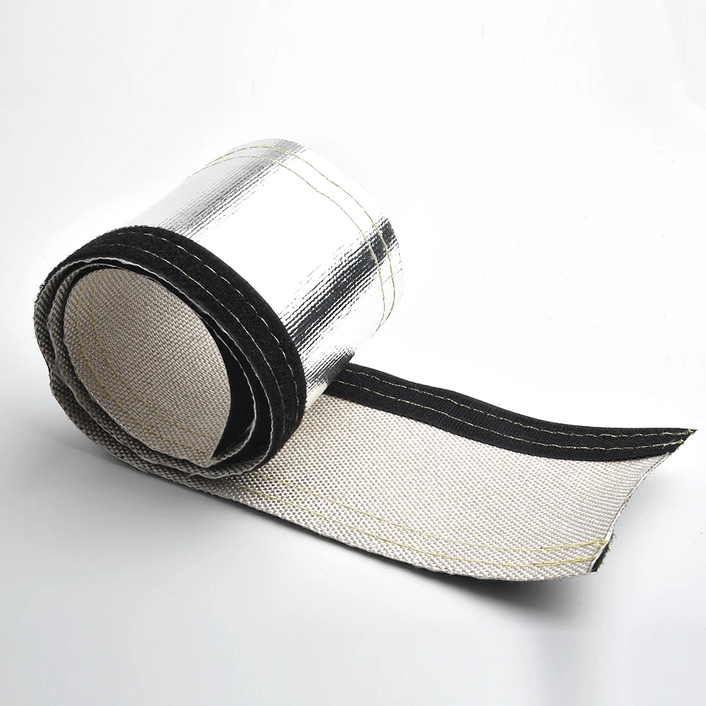 Metal Heat Shield Sleeve Insulated Wire Hose Cover Wrap Loom Tube (2FtX4.2
