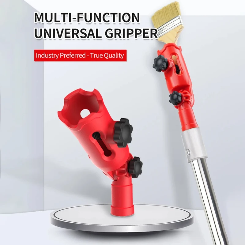 Versatile DIY Extension Tool Multi-Purpose Clamp Holder for Painting & Wallpaper Application Home Brush Accessory