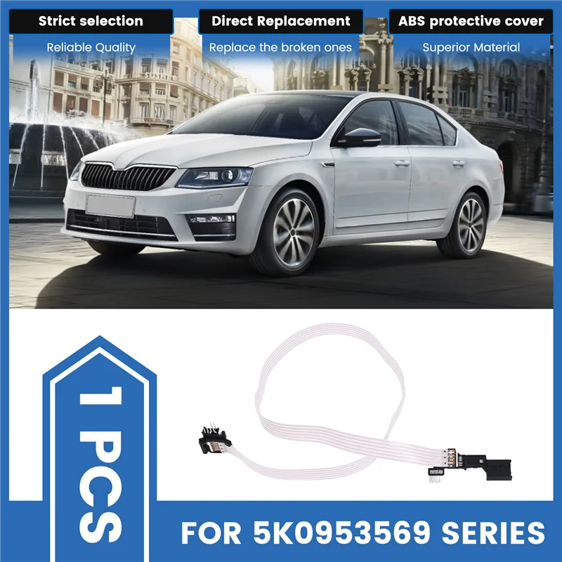 

For / Golf/ Passat /Tiguan / Skoda Automatic Cruise Control Module Coil Harness With Plug 6 Pin For 5K0953569 Series-AD39