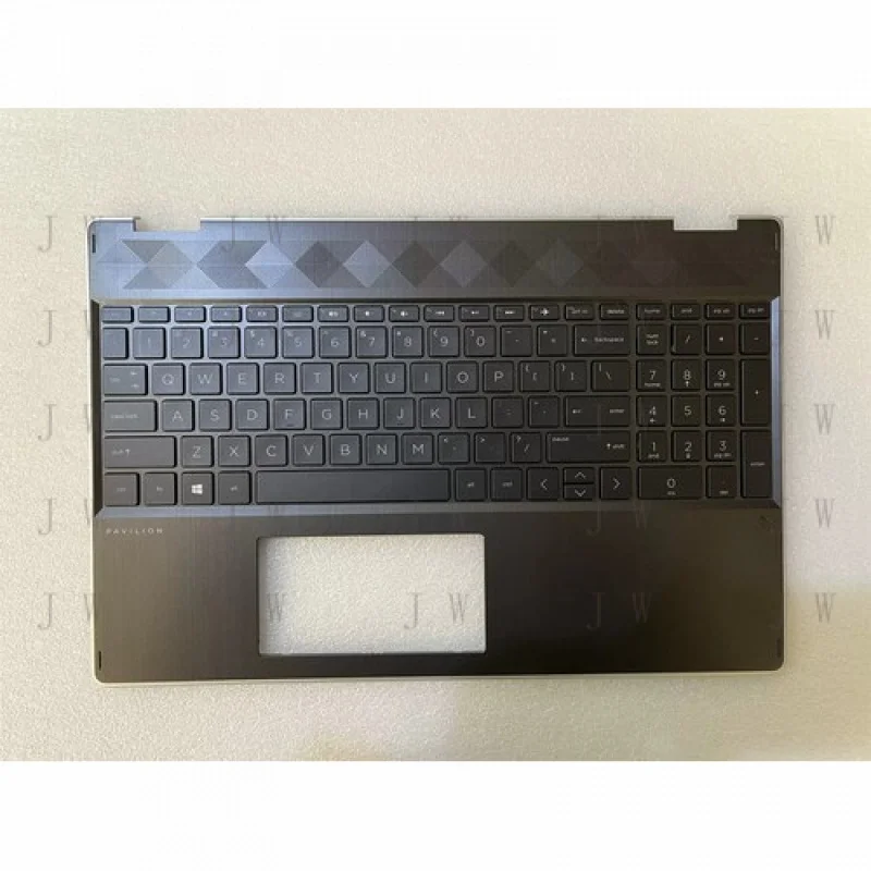 DDZ لـ HP Pavilion X360 15-DQ 15T-DQ L51520-001 Palmrest مع لوحة مفاتيح بإضاءة خلفية #1