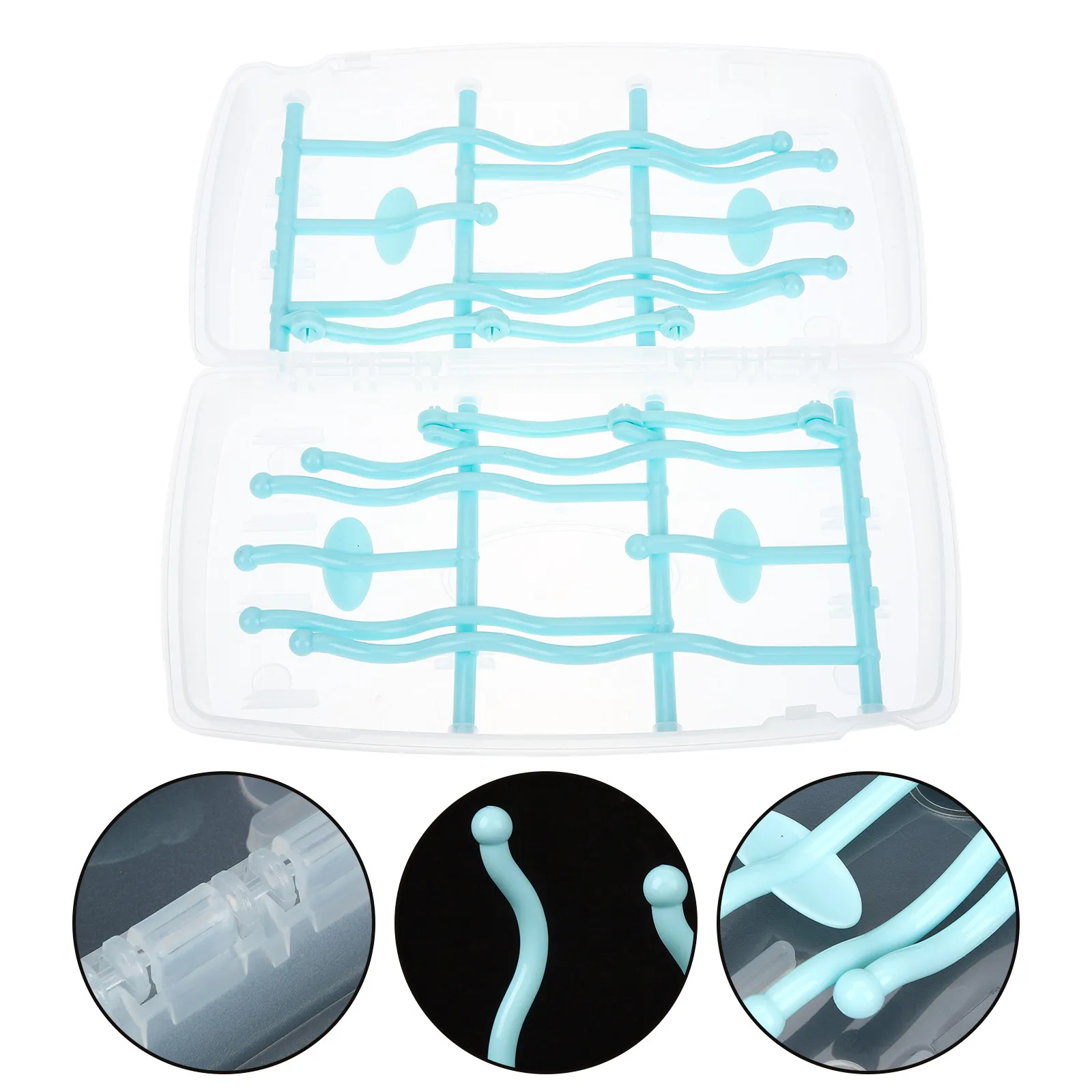 Baby Bottle Drying Rack Vertical Stand with Removable Brackets for Multiple Bottles and Accessories