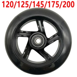 Scooter roue noir 125mm 120mm 200mm 2 pcs/lot roulement abec-7 abec-9