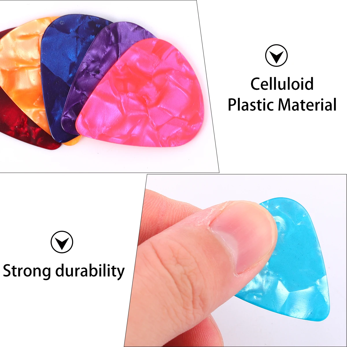 

50 Pcs Index Finger Plectrum Manicure Thumb Guitar Pick Material Plectrums Bass Picks