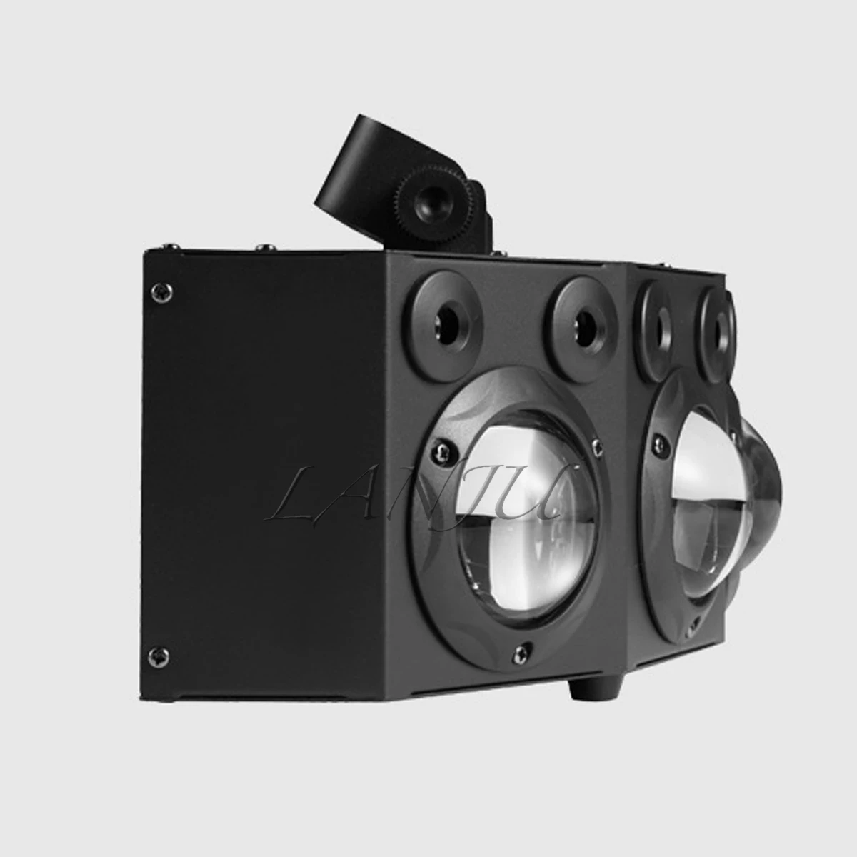 LED Fan Beam Laser Light Christmas Party Room Decoration Atmosphere Lamp DMX Control Flash Stage Lights Disco DJ Bar Spotlight