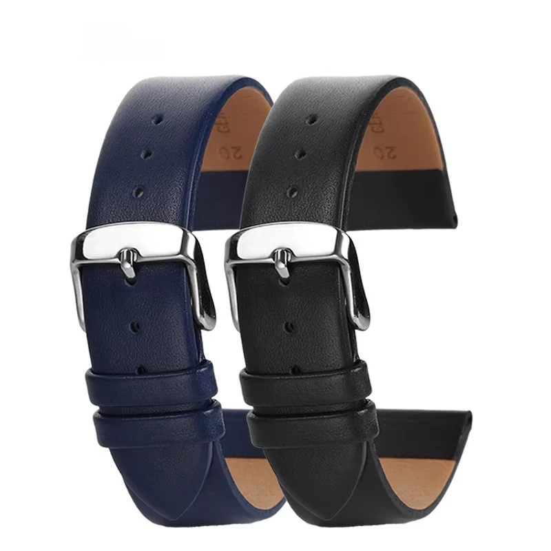 20 มม.สายนาฬิกาหนังวัวสำหรับคาสิโอ สควอต มูนเฟส MTP-M305 MTP-M300M/M300D หนังแท้สายนาฬิกาข้อมือสายรัดข้อมือ