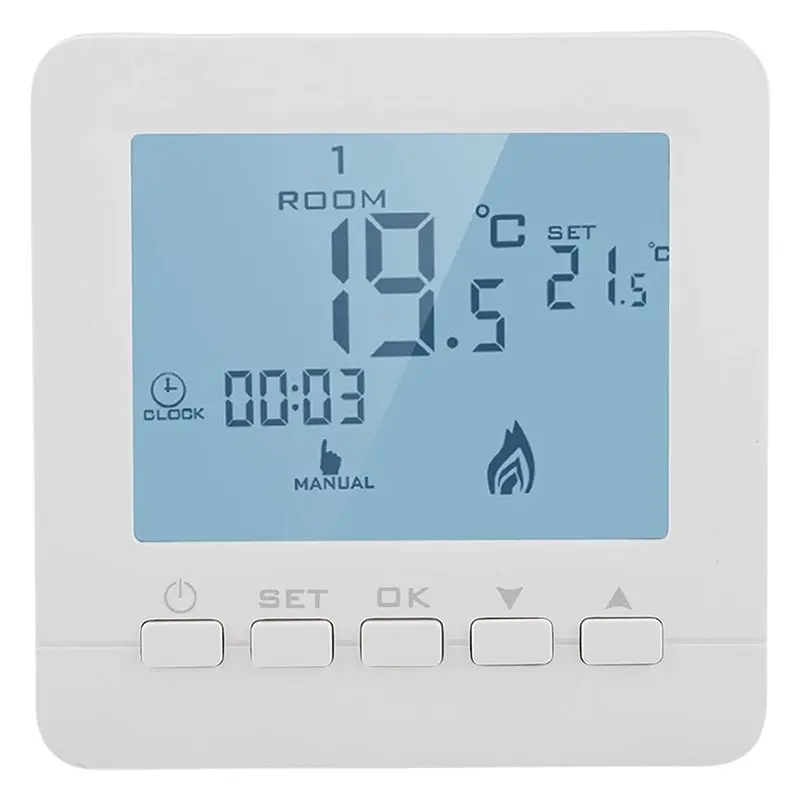 

AA08-Smart Temperature Controller Gas Fireplace Programmable Digital LCD Display Thermostat Fireplace Thermostat