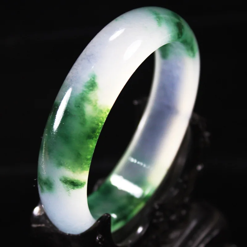 

Flower jadeite ice foam jade bracelet women's fashion versatile