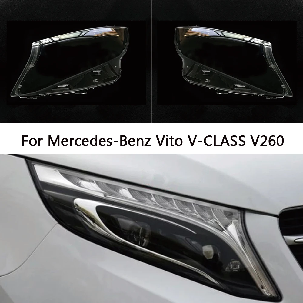 

Для Vito V260 V-CLASS 2016 2017 2018 2019 2020 передняя автомобильная фара, крышка объектива, крышка лампы, абажур, фара, маска