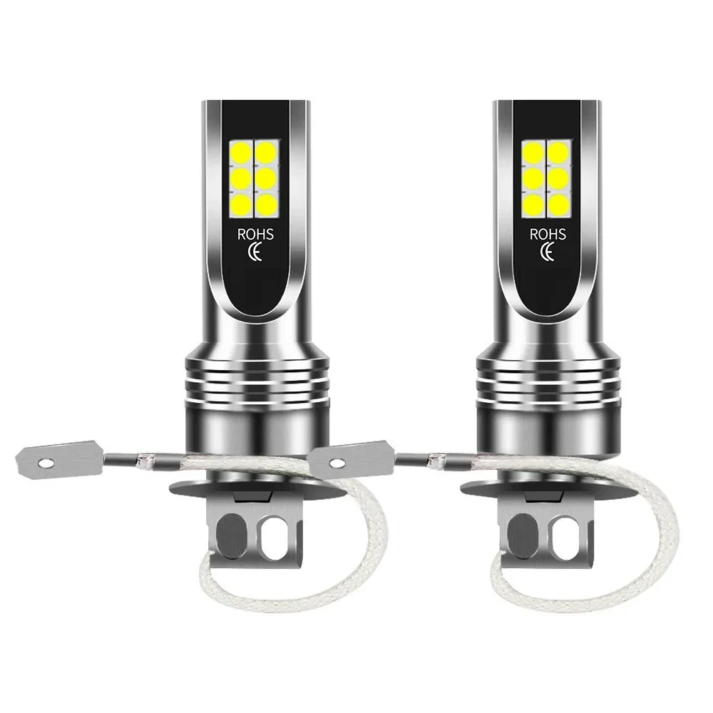 

2Pcs 30000LM H3 LED H1 Headlight 100W Mini Canbus H3 Led for Car Headlamp Light Auto Fog Lamps 6500K White 3000K Yellow 12V-36V
