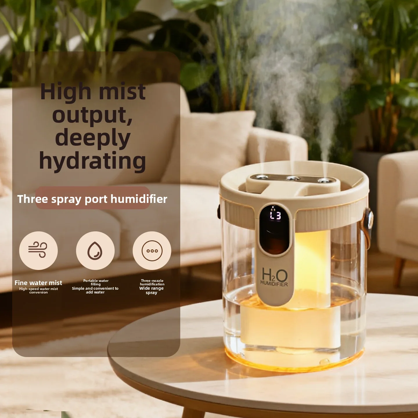 2026 New Upgrade Humidifier For Home Use, Large Mist Output, Small Size, Quiet For Bedroom, Suitable For Pregnant Women And Babi