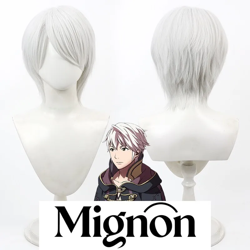 

Fire Emblem Awakening Robin / Reflet cosplay wig white spiky hair Halloween gift