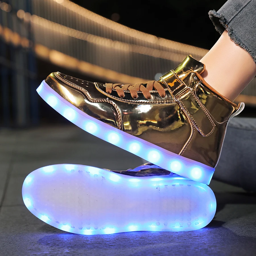 Size 25-40 Children Glowing Sneakers Kids Luminous Sneakers for Boys Girls Led Sneakers With Luminous Sole Light Shoes Charging