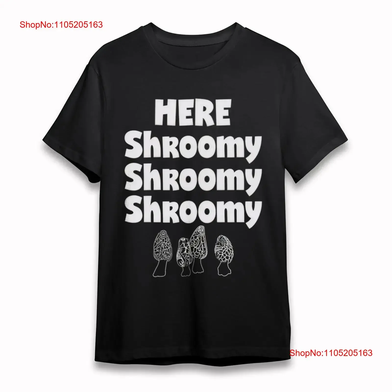 

Women's Comfortable Breathable Classic T Shirt Here Shroomy vintage Washed designer clothes Top For Everyday Wear fashion Soft