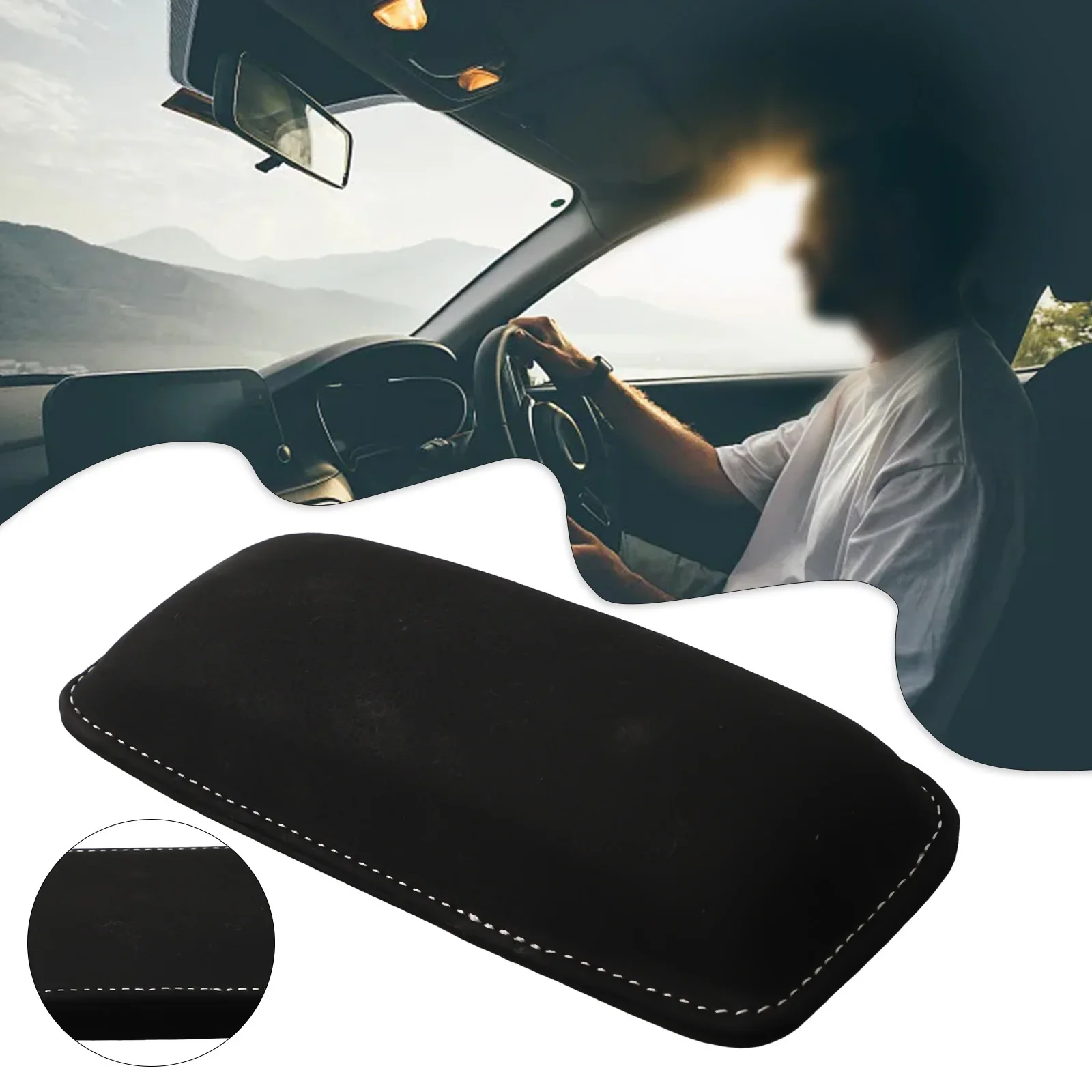 

Car Knee Pad Leg Thigh Pillow Auto Head Rest Cushion Memory Foam Support Tool Car Suede Leg Pads Car Cushion Driving Knee Pads