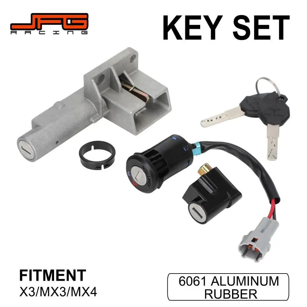 

Motorcycle Starter Switch Key Set Key Cover Case For Talaria X3 MX3 MX4 MX5 Electric Bike Accessories Aluminum Iron Off-Road