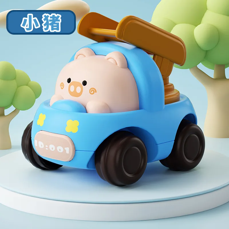 

Mini Inertial Engineering Car Toys Cartoon Animal Excavator Construction Trucks Vehicle Model for Baby Boys 6 12 36 Months