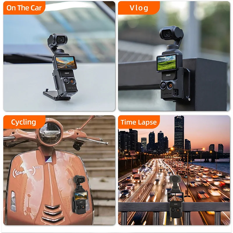 Sunnylife Magnetic Bracket For DJI OSMO Pocket 3 Mount Base Angle Adjustable Multifunctional Desktop Base Camera Accessories