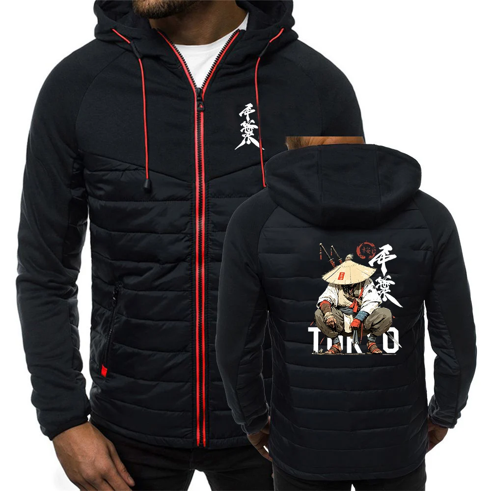 

Anime Samurai Tokyo Warrior 2026 New Cotton Clothing Winter Men's High Quality Business Stand up Collar Warm Coat jacket hoodies