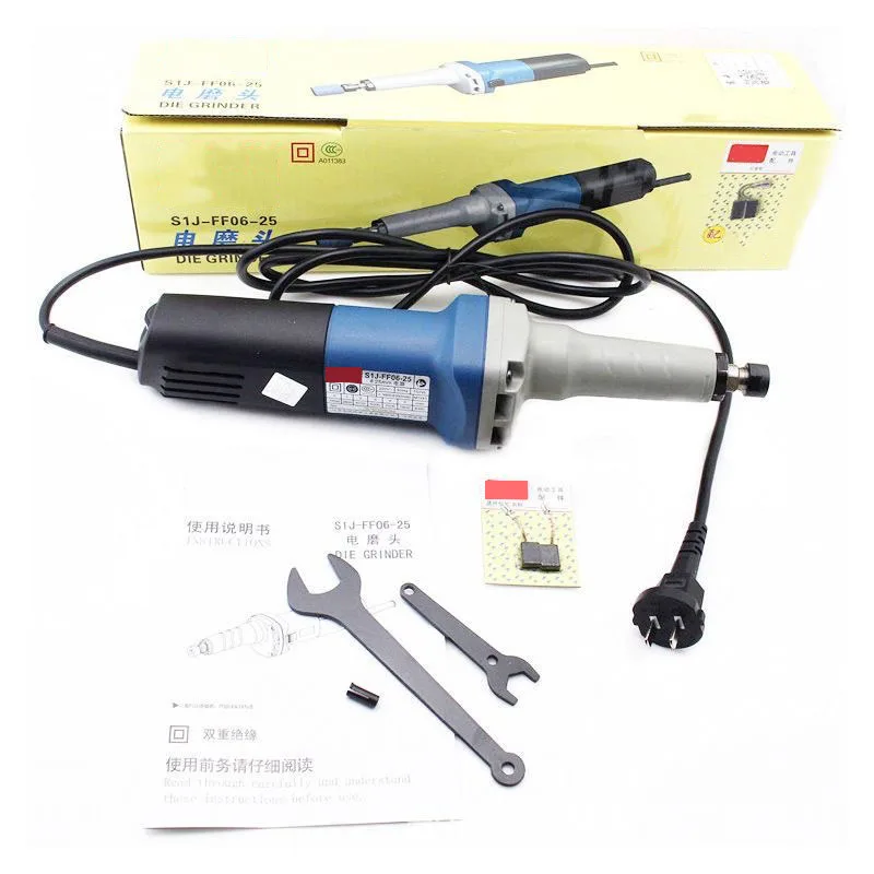 

Шлифовальная ручка с 6 скоростями, 750 Вт, S1J-FF06-25, электрическая шлифовальная машина, прямая шлифовальная машина, машина для внутренних отверстий