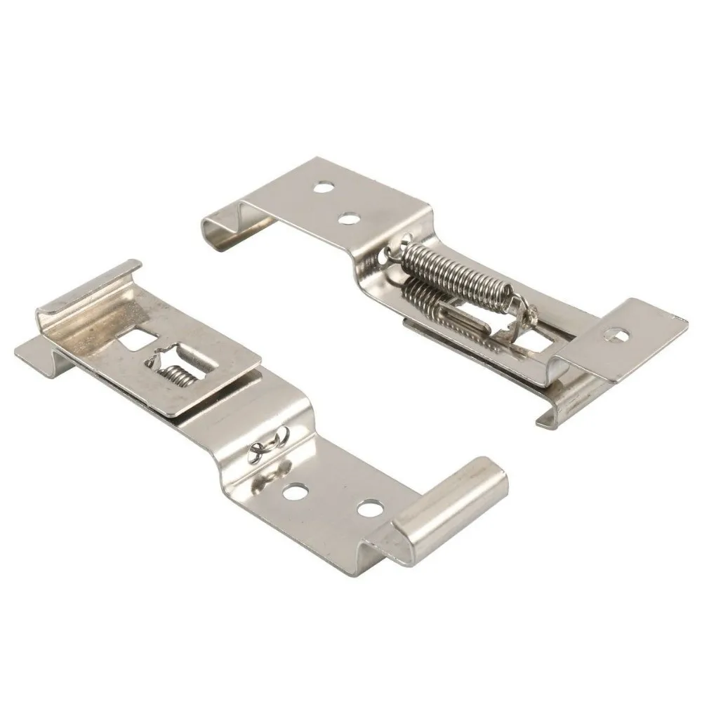 1 Pair Stainless Steel License Plate Frame License Plate Accessory Rust Proof Number Plate Clips Automotive Hardware