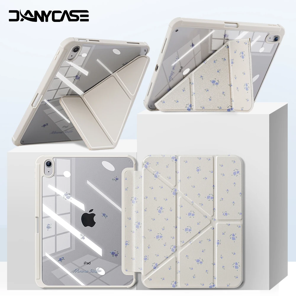 For Funda iPad A16 For iPad 10th Generation Case Pro Air 13 12.9 11 M5 M3 M2 M4 7/8/9th 10.9 10.2 9.7 Mini 7 6 Cover Pencil Case