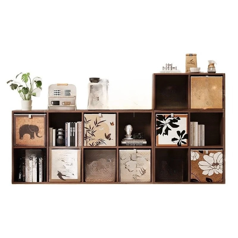 

Xu Zhong antique small apartment dining side cabinet bookcase storage cabinet living room locker locker free combinatio