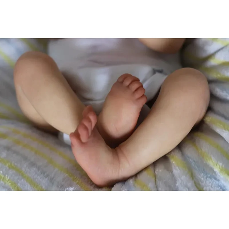 19inch Reborn Baby Dolls Newborn Levi Slepping 3D Skin Multiple Layers Painting Visible Veins High Quality Collectible Art Doll