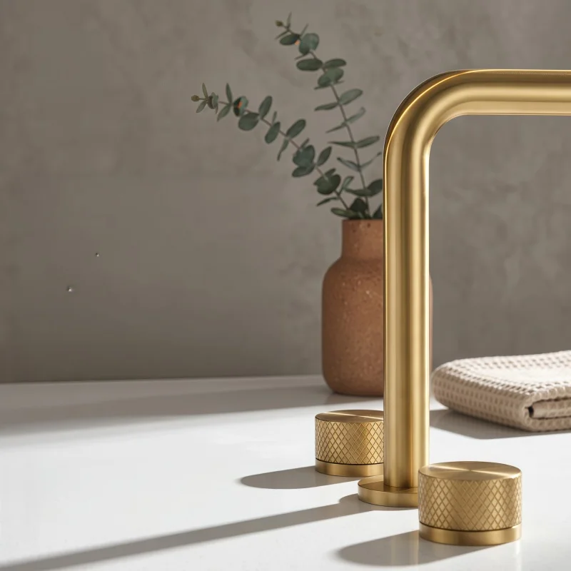 Bronze split-type faucet - Simple and elegant, featuring both hot and cold water with rotatable function