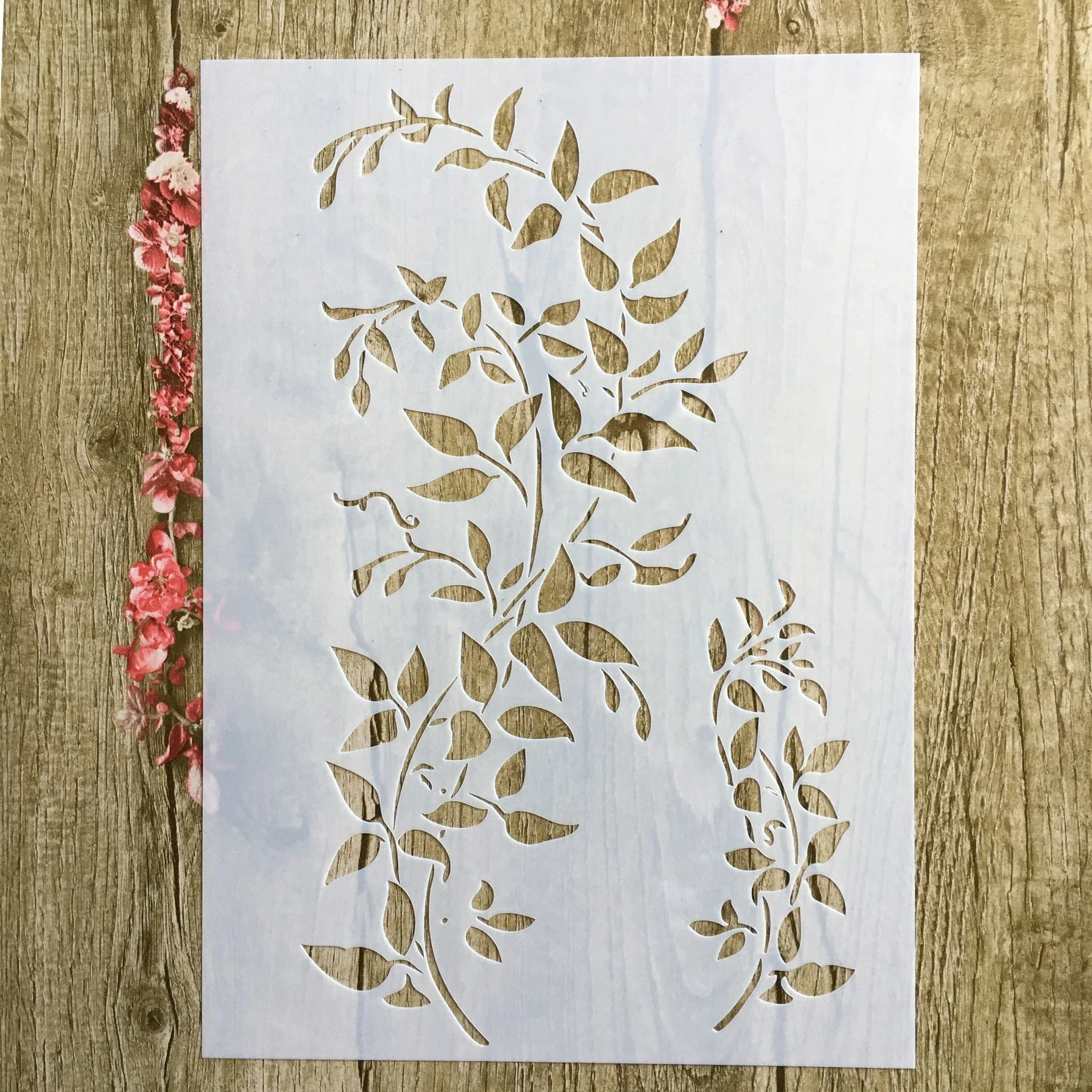 A4 29 * 21cm Tree vine Leaves DIY Stencils Wall Painting Scrapbook Coloring Embossing Album Decorative Paper Card Template