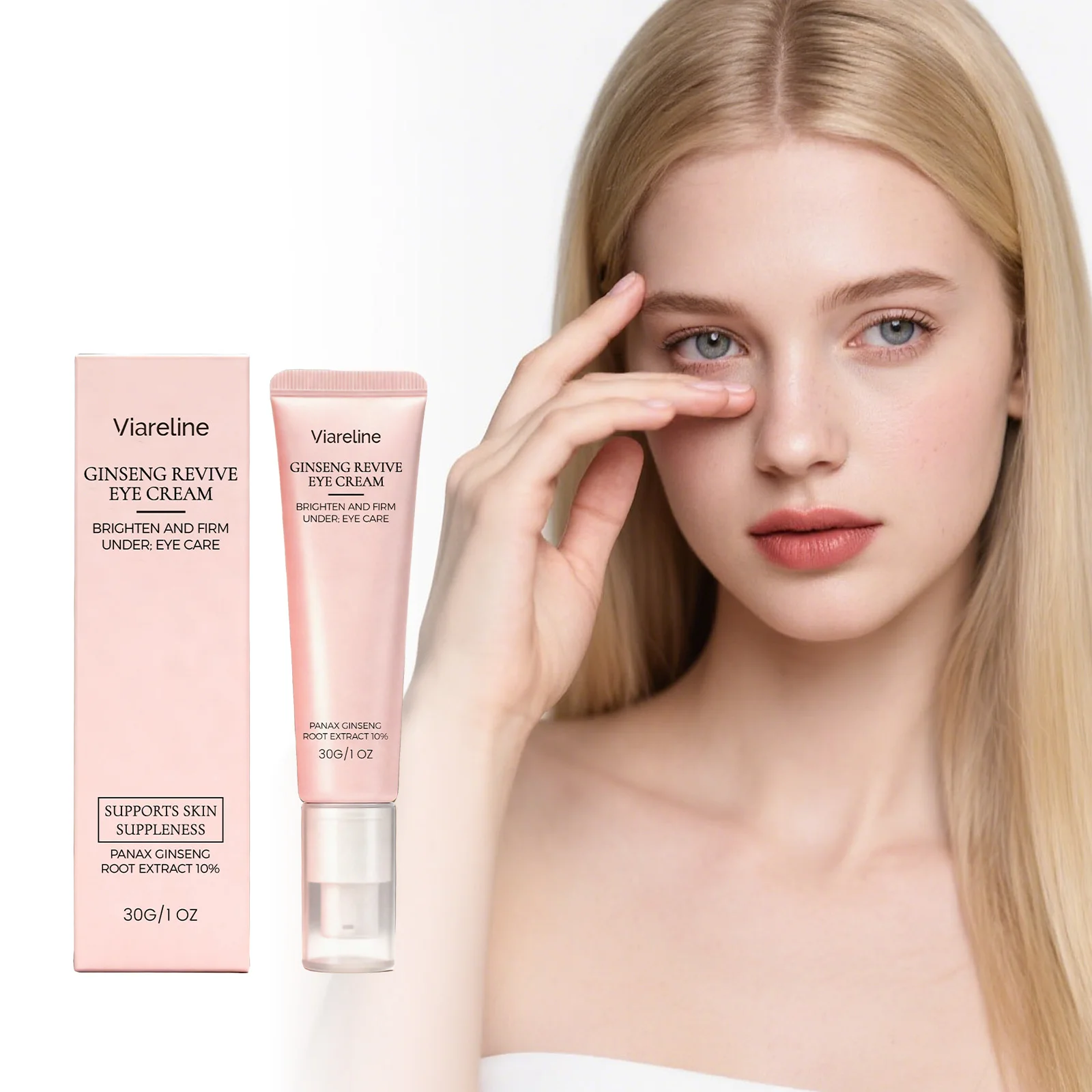 Viareline Brightening Eye Cream Hydrating Smoothing Eye Care Improve Fine Line Anti Aging Remove Dark Circles For All Skin Types