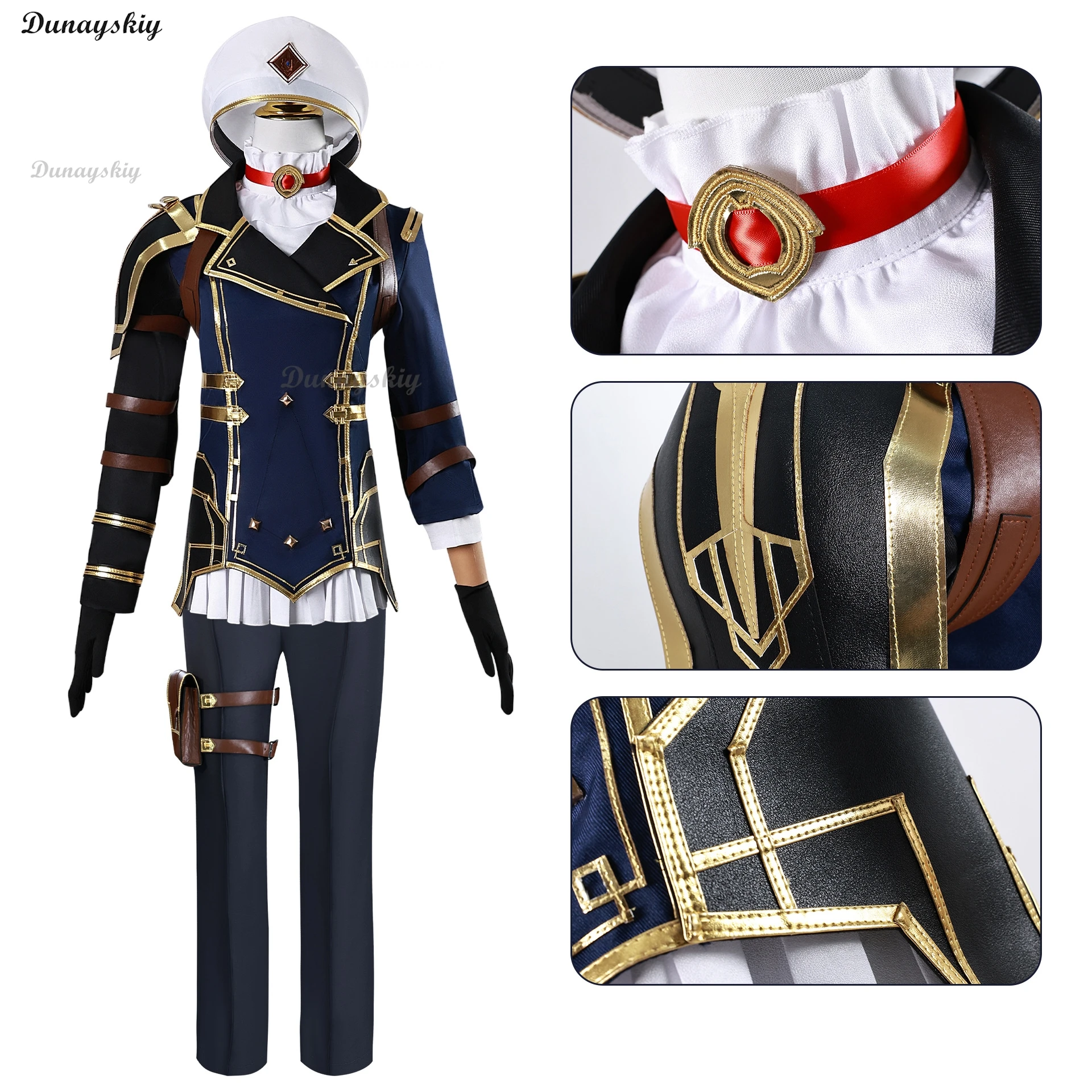 Caitlyn Kiramman Cosplay Violet Arcane:Game Caitlyn The Sheriff Of Piltover Violet Cosplay Costume Wig Halloween Carnival Suit