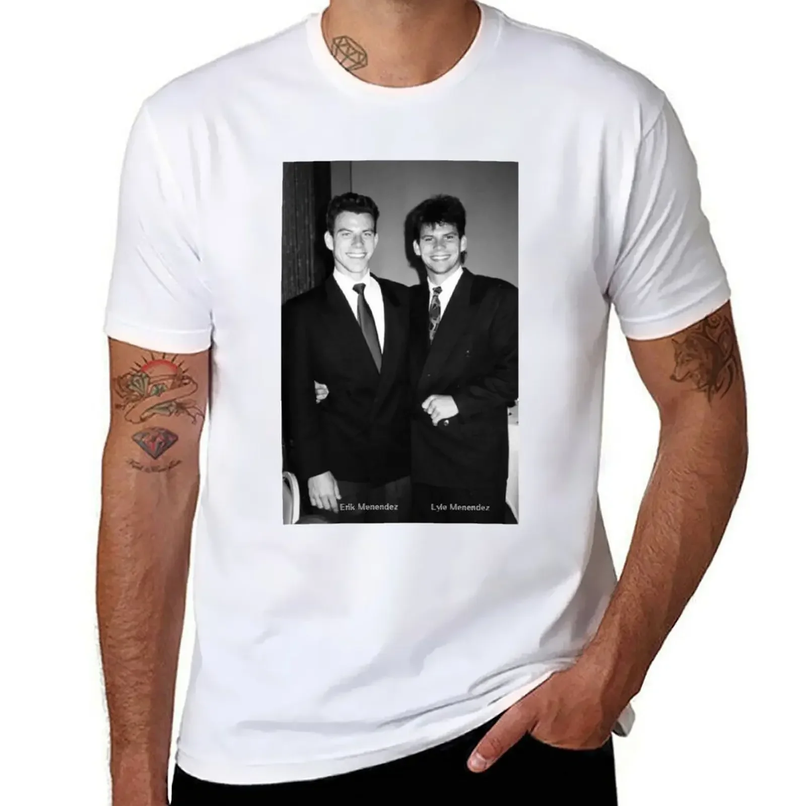 Lyle and Erik Menendez :) T-shirt new edition tops boys whites black t shirts for men