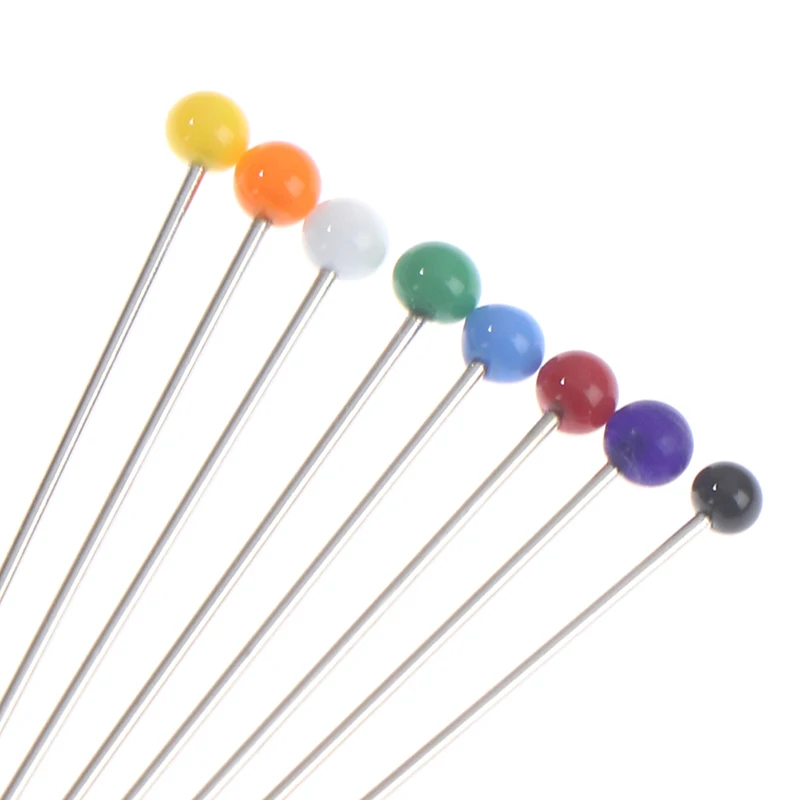 Sewing Pins 38mm Glass Ball Head Push Quilting for Jewelry DIY Tool