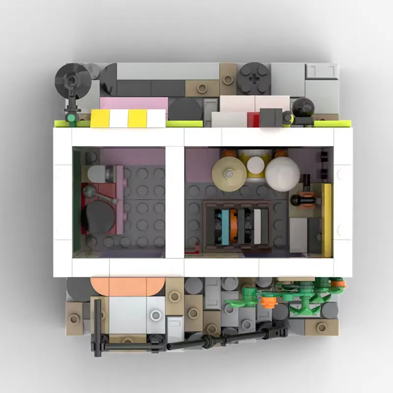 

Набор для сборки Spot MOC - 640 деталей, современная архитектура, конструктор из мелких блоков, игрушка-головоломка, модель, подарочный набор, украшение