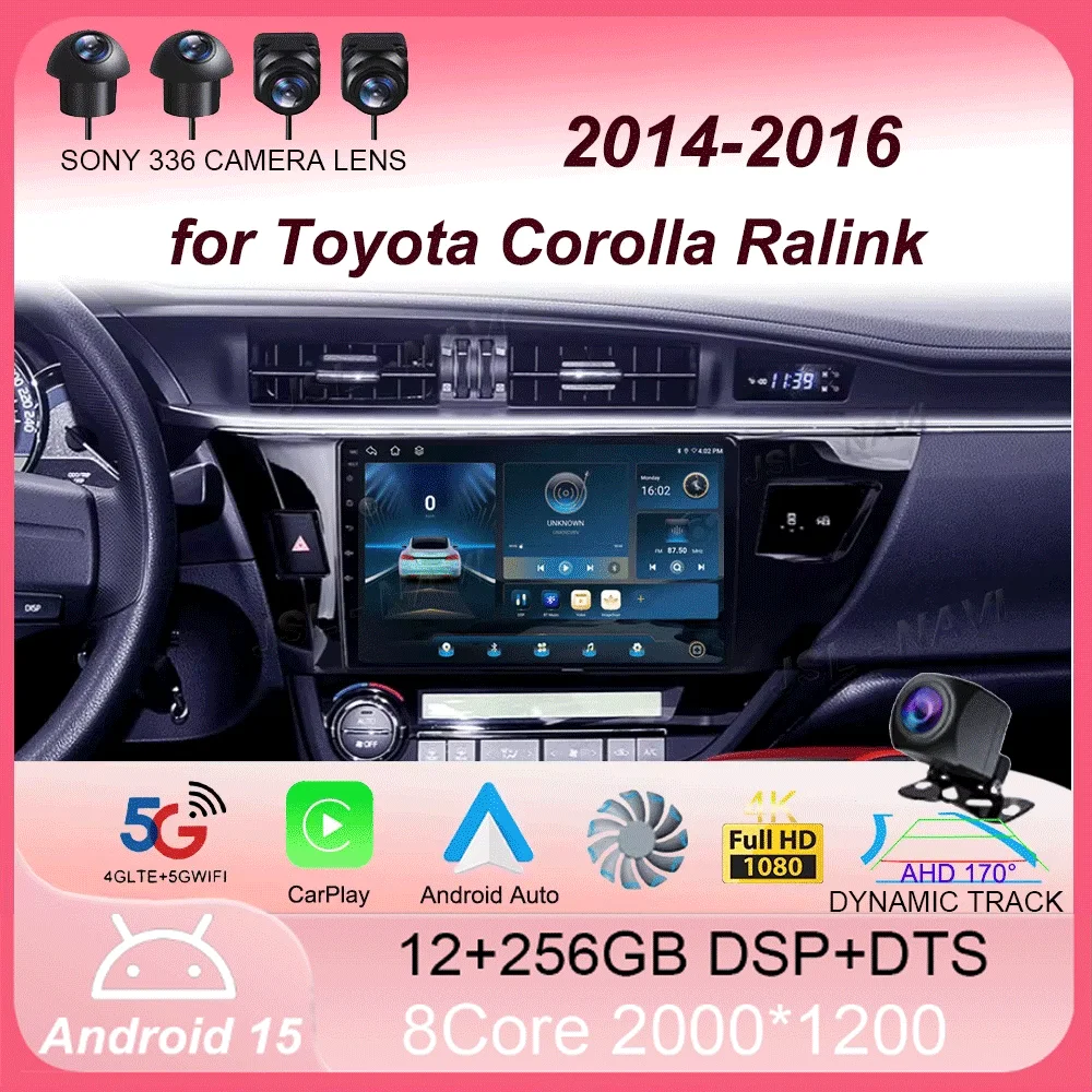 

Android 15 2 Din Car Radio for Toyota Corolla Ralink 2014 - 2016 Multimedia Video Player Navigation MP5 Stereo Carplay Head Unit
