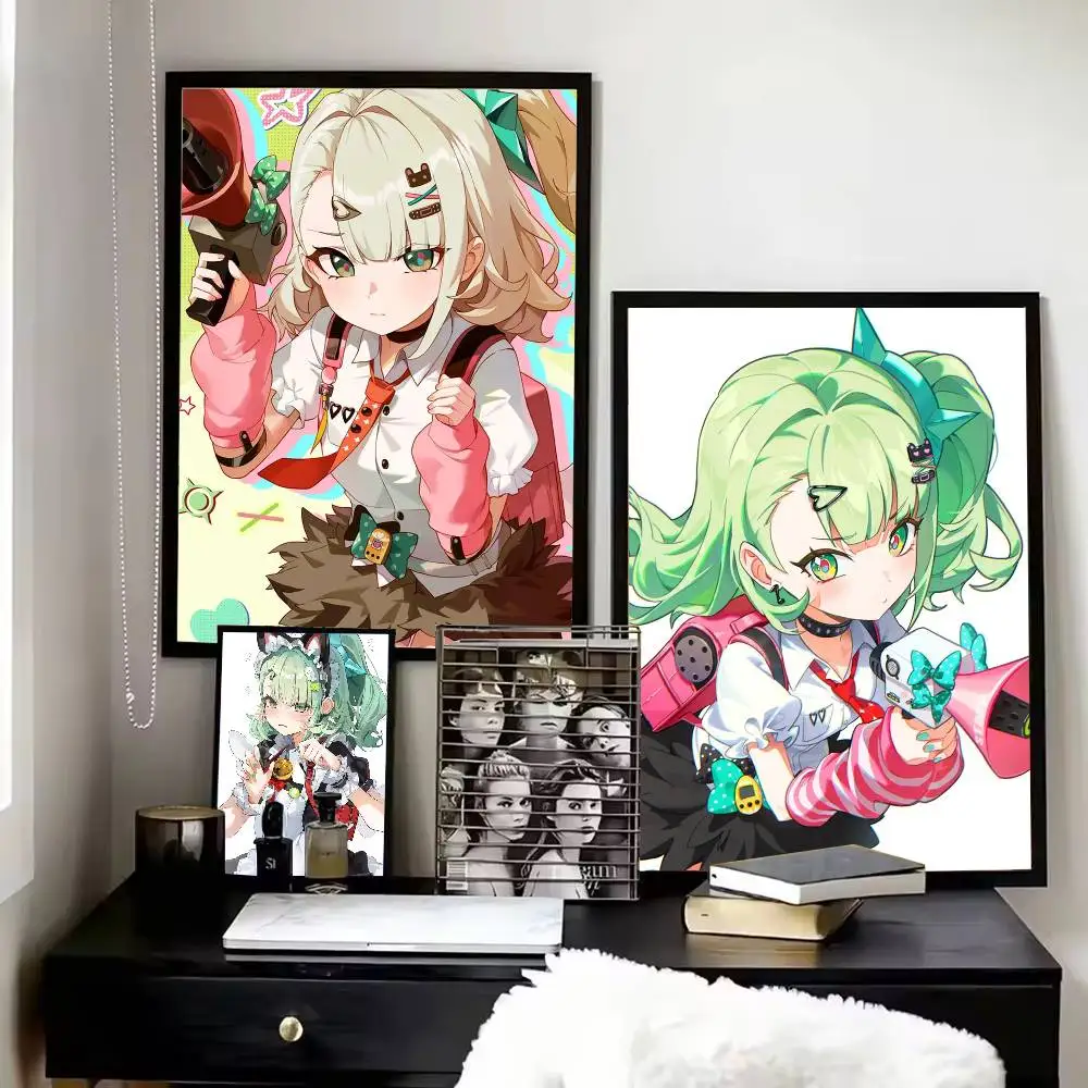 S-Sunna ZZZ Z-Zenless Z-Zone Z-Zero Poster HD Self Adhesive Waterproof Wall Art Ideal for Home Office