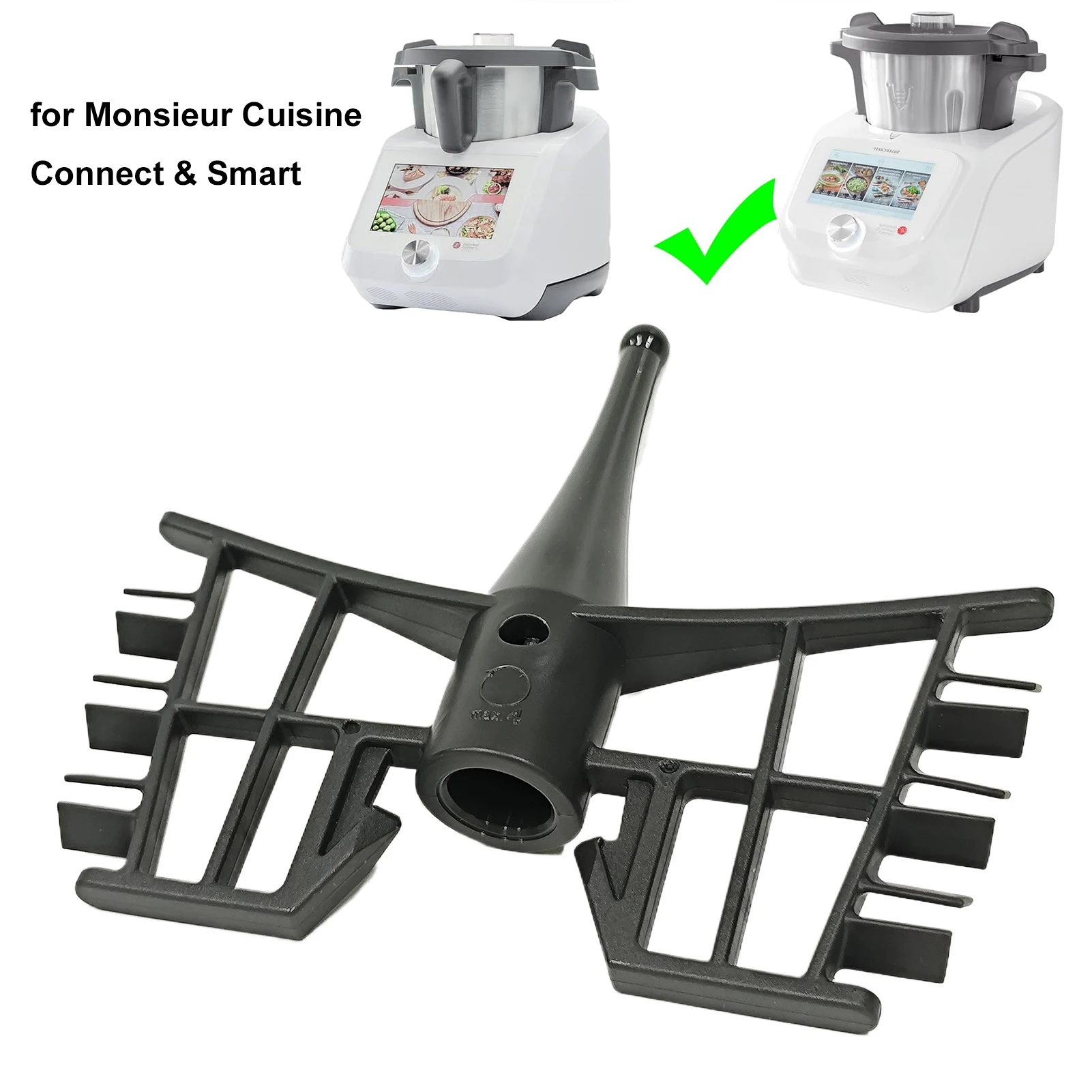 Batidor de Repuesto Compatible con Monsieur Cuisine Connect Smart Edition para Mezclar Crema y Claras de Huevo