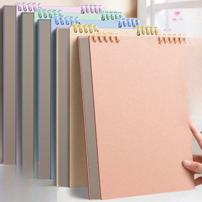 Offres de rentrée scolaire A5 ! Carnet à spirale de qualité supérieure, 60 feuilles épaisses, pages lignées lisses, couverture en PP résistante, parfait pour les enfants et les étudiants