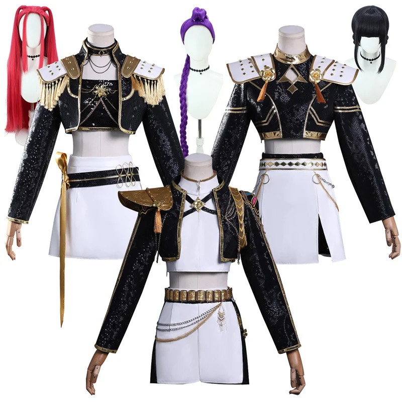 

K-POP Охотники на демонов Руми Косплей Костюм Мира Зои для взрослых Карнавальная форма Хэллоуин Аниме Костюмы для вечеринок Маскарад Женская игра