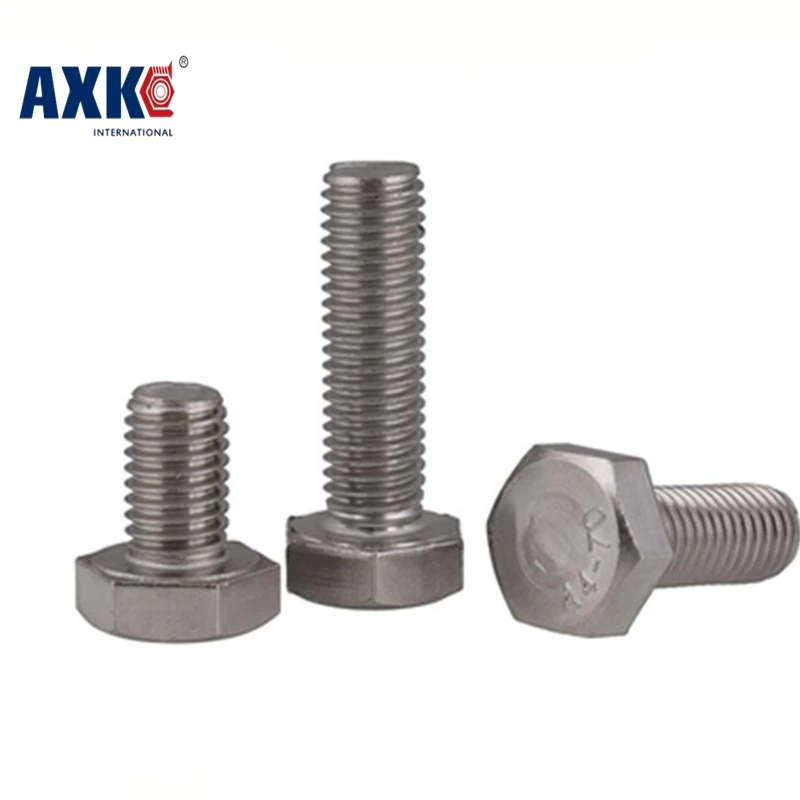 M12*1*16/20/25/30 M12x1x16/20/25/30 304 Stainless Steel 304ss Din933 Bolt Thin Pitch Fine Thread External Hexagon Hex Screw
