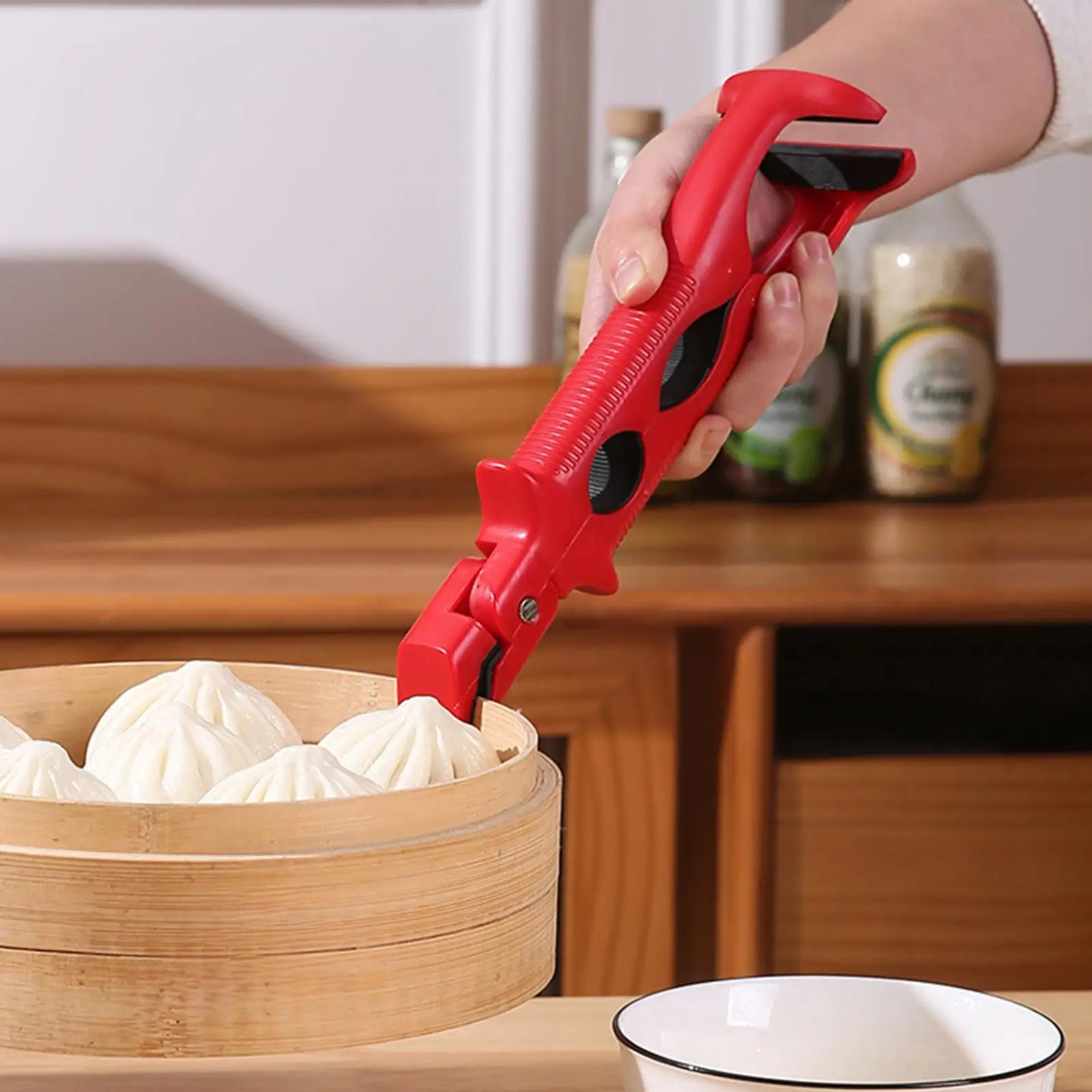 Pince à plaque chauffante Anti-brûlure, antidérapante, poignée sécurisée, support de casserole chaude de cuisine pour four, friteuse à Air, Pots à vapeur