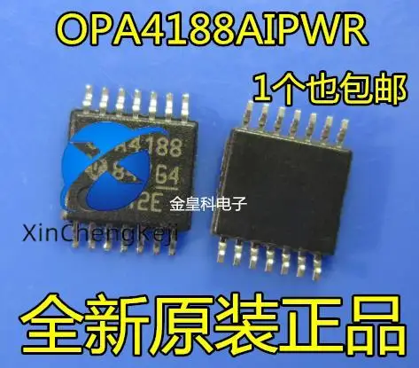 

10 шт. оригинальный новый операционный усилитель OPA4188AIPWR OPA4188 TSSOP-14