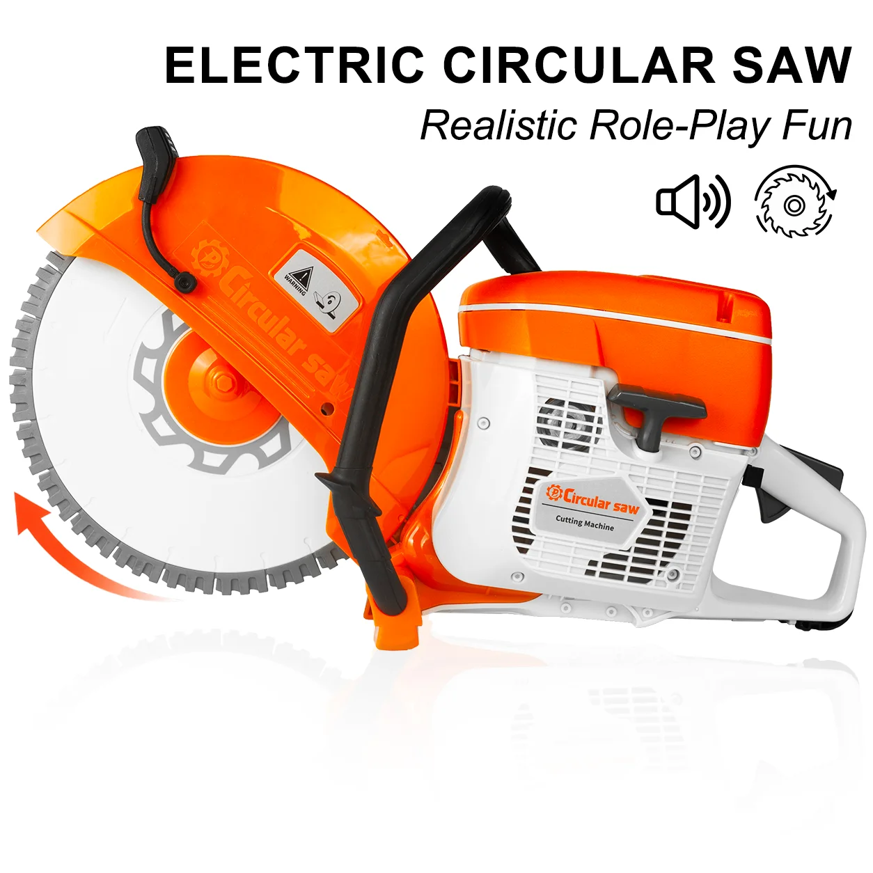 Power Tools Kids - Elektrische Kreissäge für Kinder, Spielzeug-Kettensägen mit