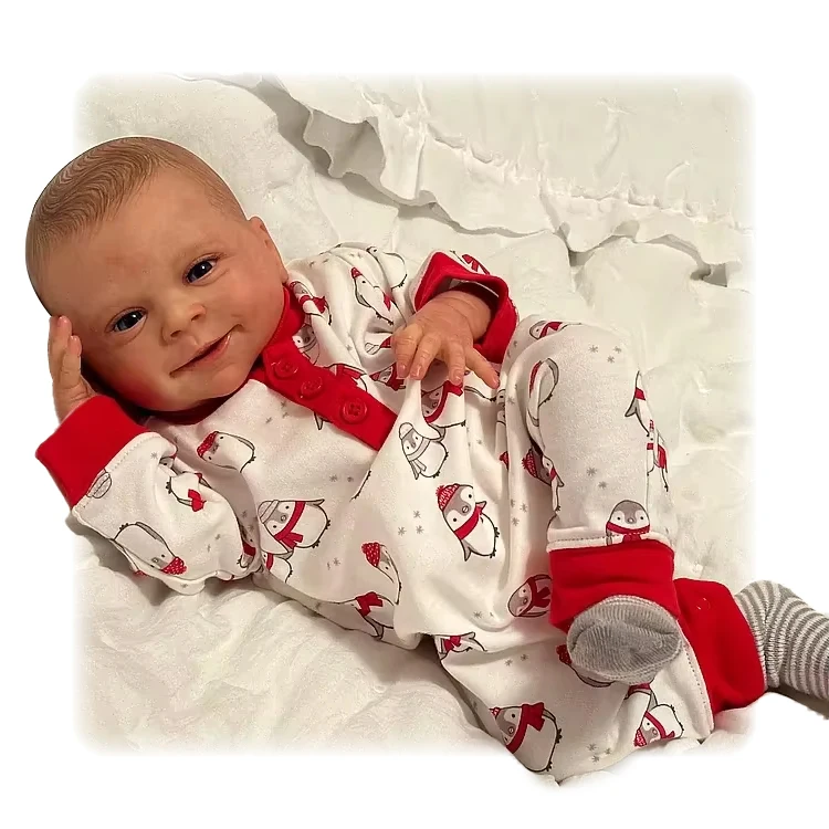 50cm Newborn Bebe Baby Accessories Christmas Kids Toy Toddler Full Body Reborn Realistic Soft Silicone Lifelike Reborn Dolls