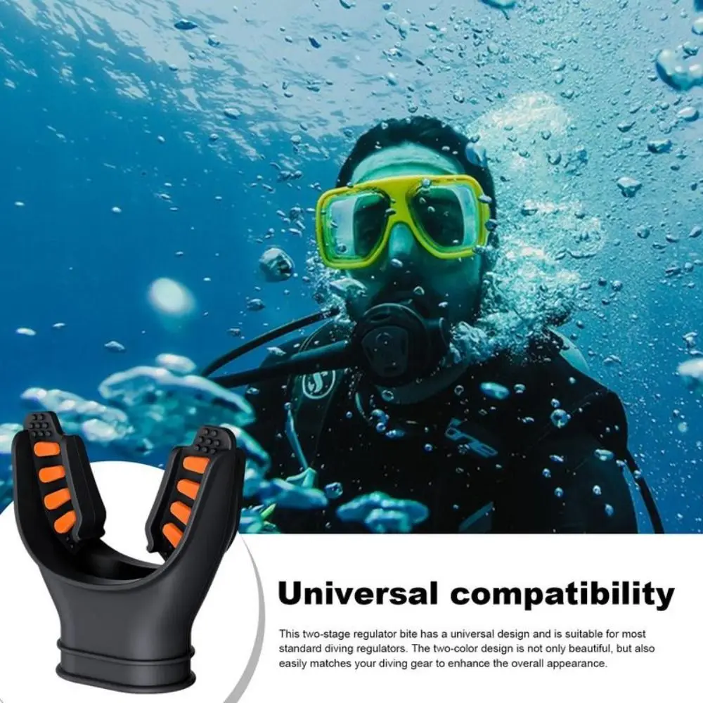 Silicone Scuba Diving Mouthpiece Comfort Fit Air Bottles Snorkel Regulator Tab Design Lightweight Diving Mouthpiece