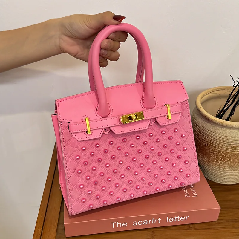 حقيبة كيلي أنيقة للنساء حقيبة كتف عصرية ومحفظة بيركين من الجلد عالي الجودة